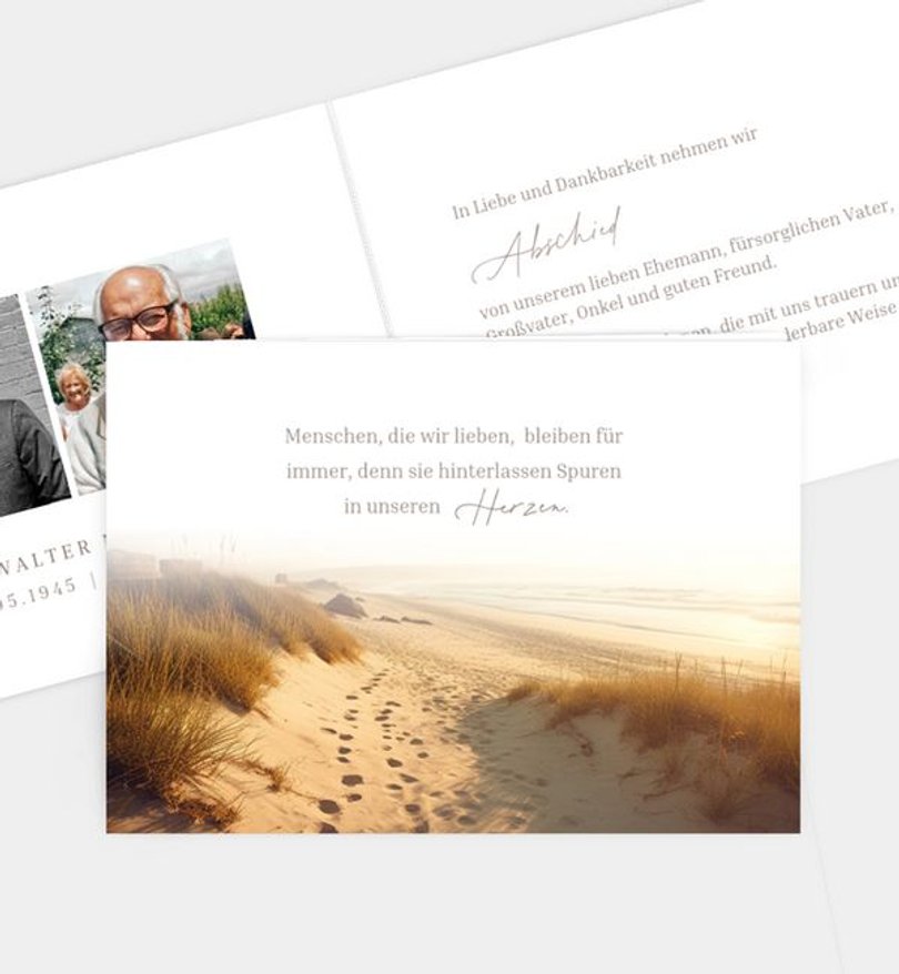 Dankeskarte Trauer Away