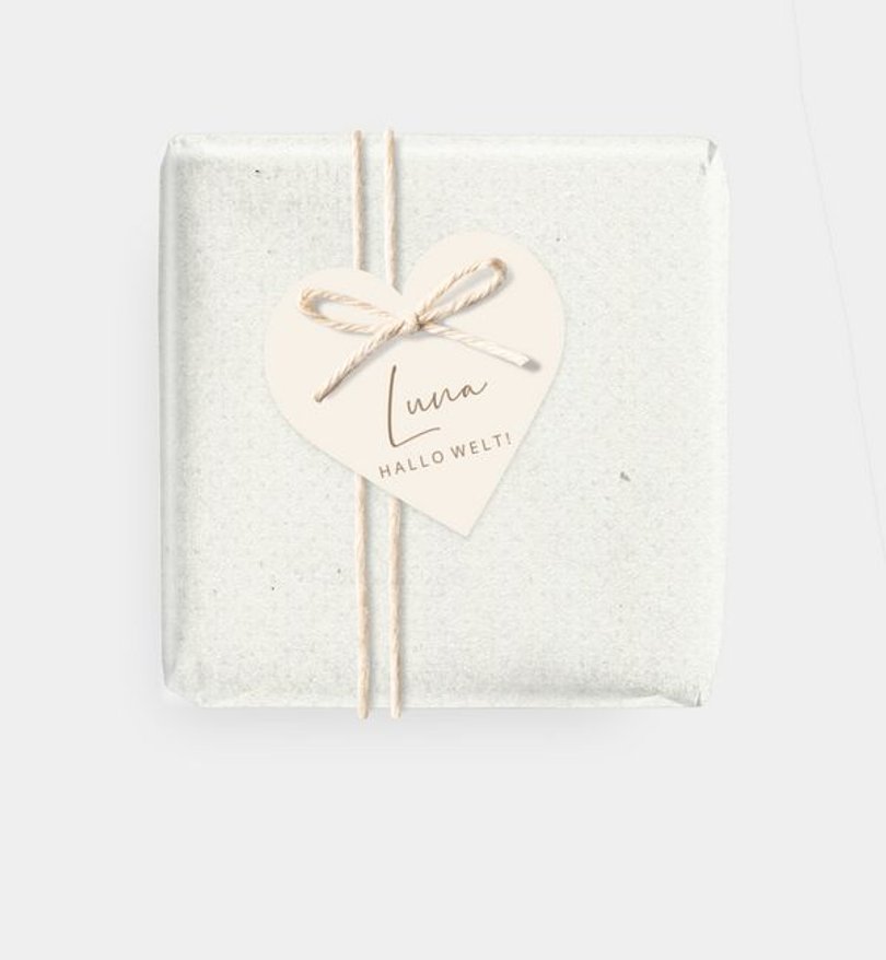Geschenkanhänger Geburt Tiempo