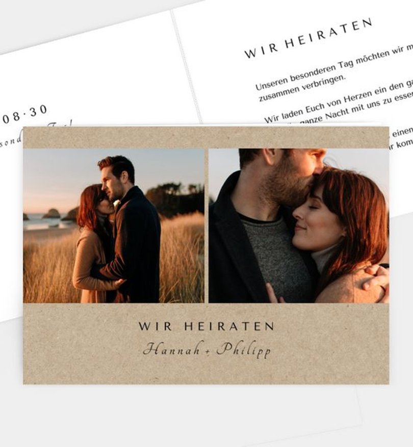 Einladungskarte Hochzeit Classic Wedding