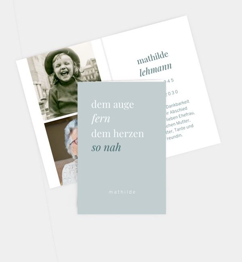 Sterbebilder Trauer Goodbye