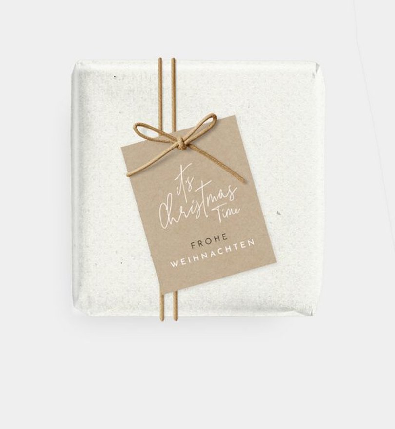 Geschenkanhänger Geschäftlich Glam Look