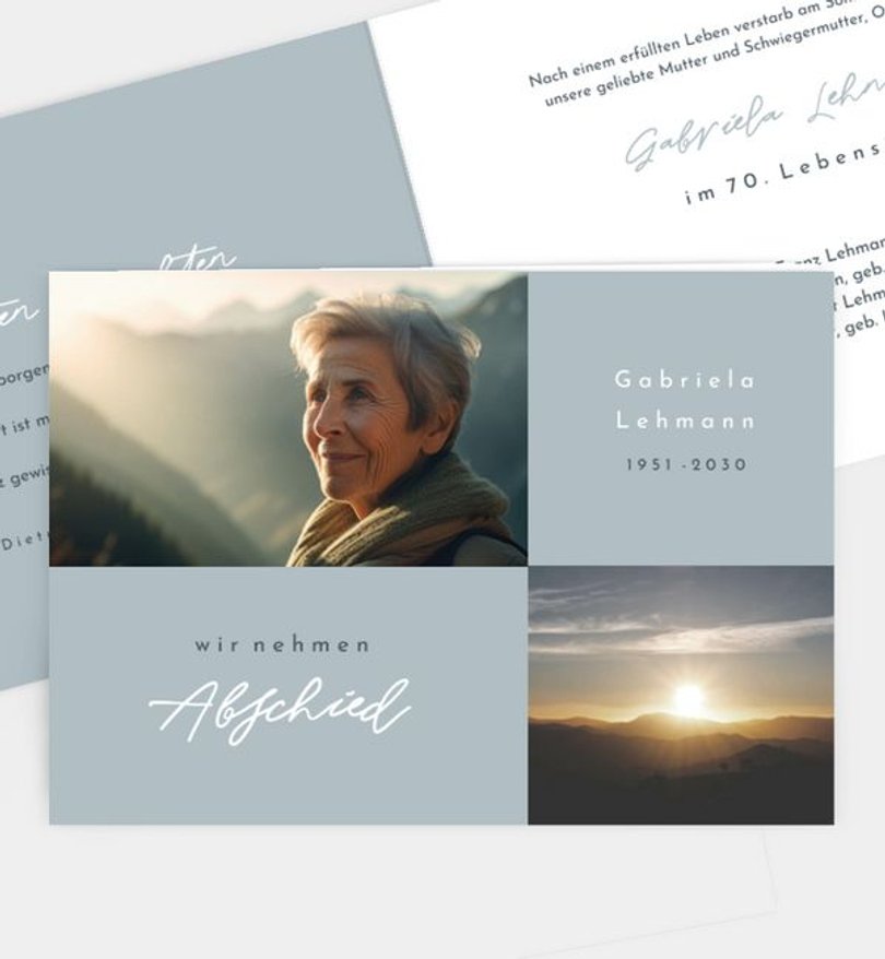 Trauerkarte Trauer Trauer Collage