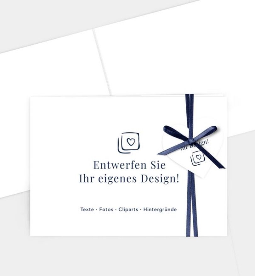 Dankeskarte Geburt Blanko Design