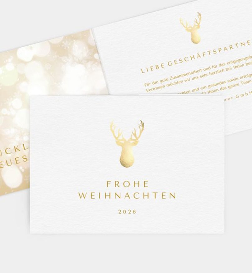 Gutscheinkarte Geschäftlich Glänzender Gruß · Crafty