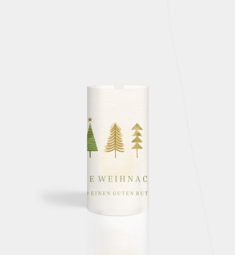 Windlichtkarte Geschäftlich Zauberwald