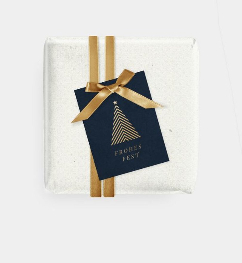 Geschenkanhänger Geschäftlich Geometric Christmas