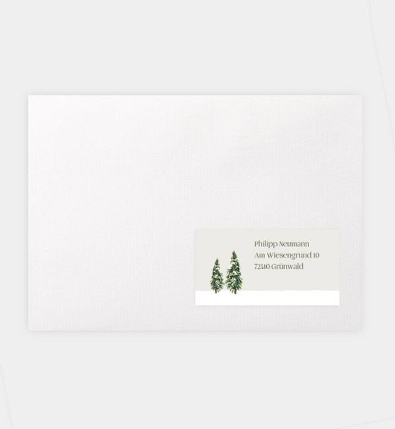 Empfängeraufkleber Geschäftlich Schlitten