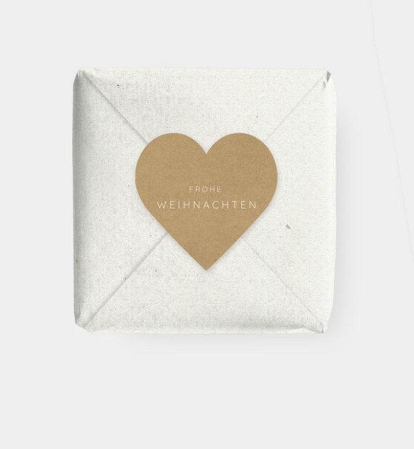 Geschenkaufkleber Geschäftlich Schneeflocken