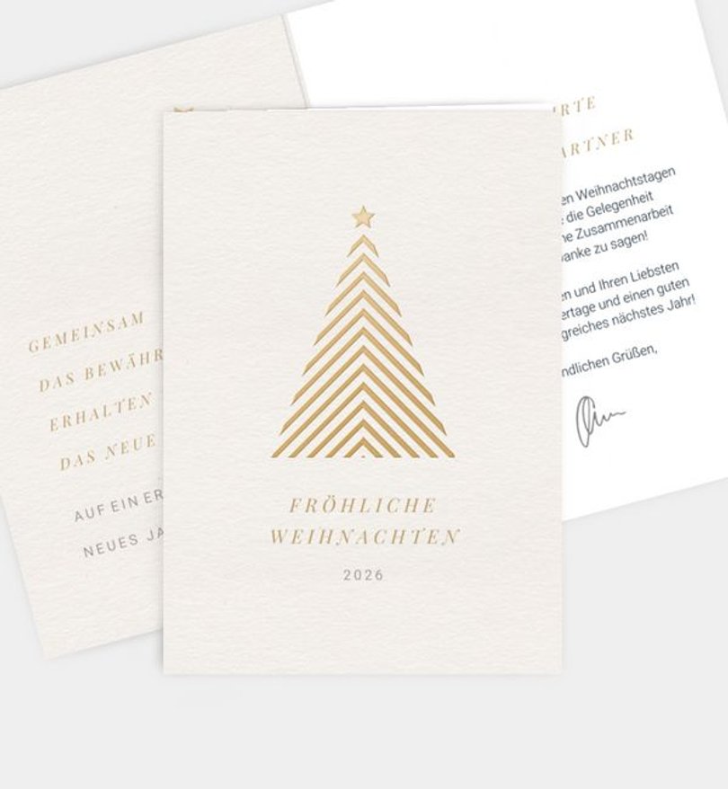 Weihnachtskarte Weihnachten geschäftlich Geometric Christmas