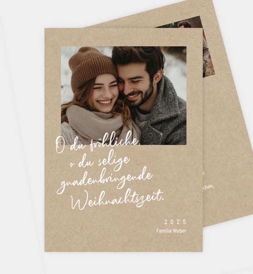 Weihnachtskarte Weihnachten/Privat Voller Liebe