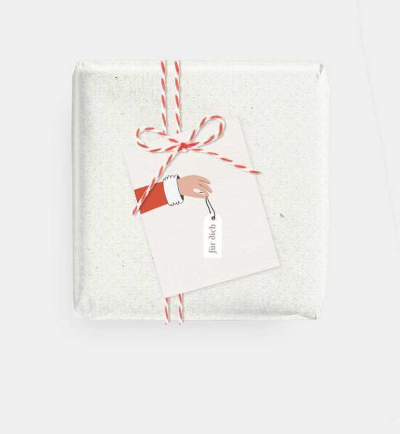 Geschenkanhänger Geschäftlich Wichtel