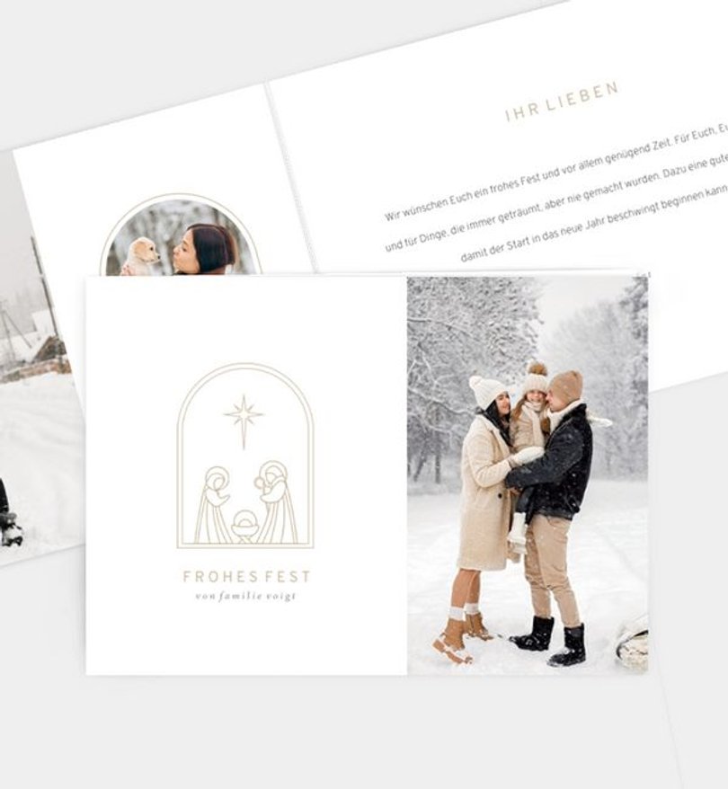 Weihnachtskarte Weihnachten/Privat Betlehem