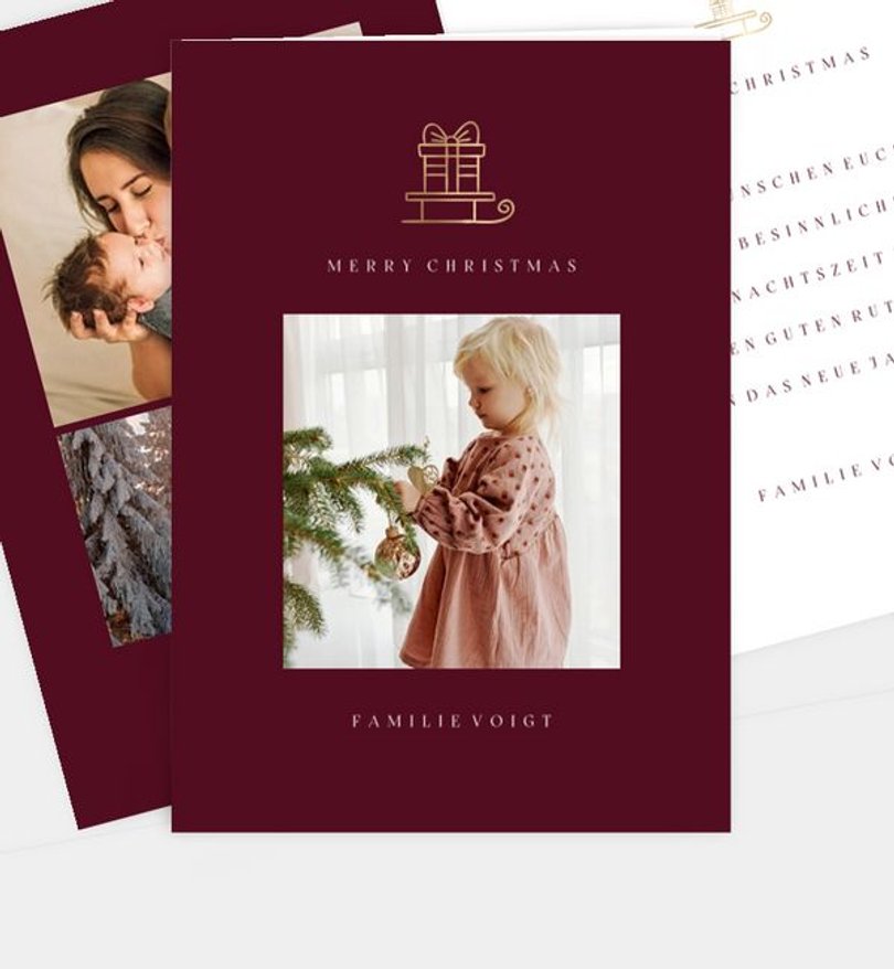 Weihnachtskarte Weihnachten/Privat Simple Christmas