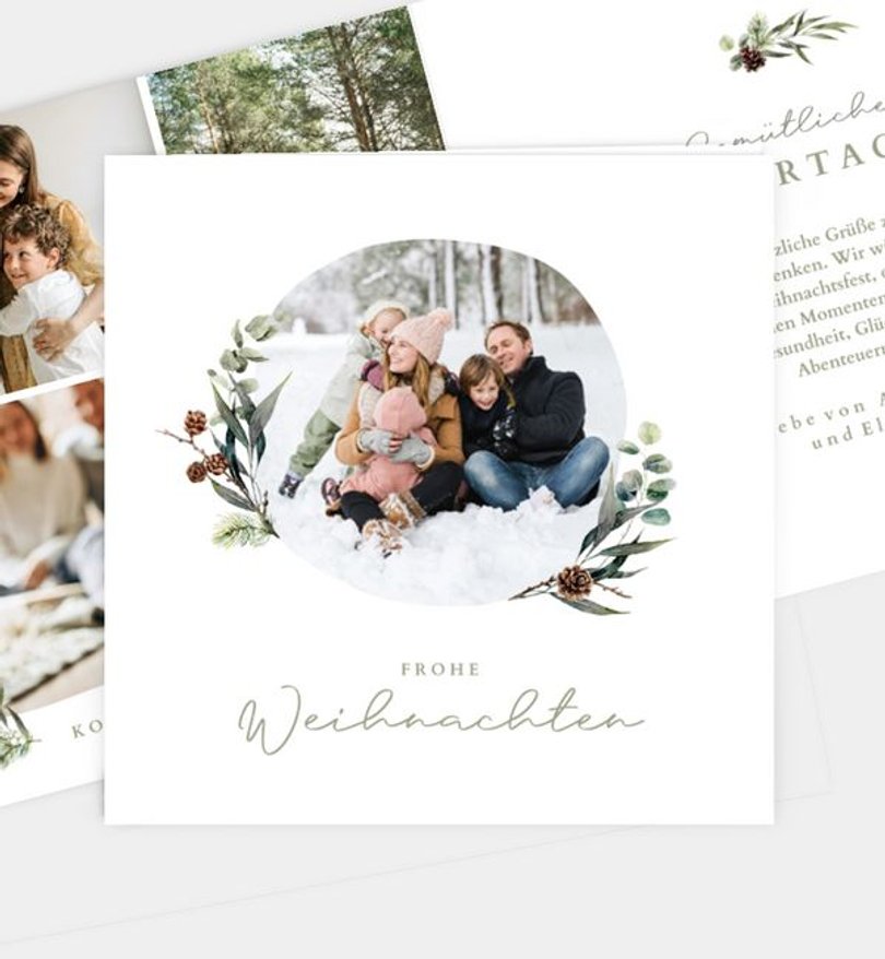 Weihnachtskarte Weihnachten/Privat Natural Christmas