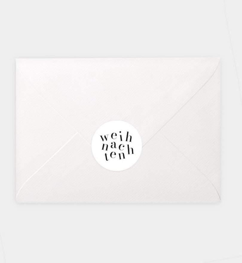 Siegelsticker Weihnachten Jumping Letters