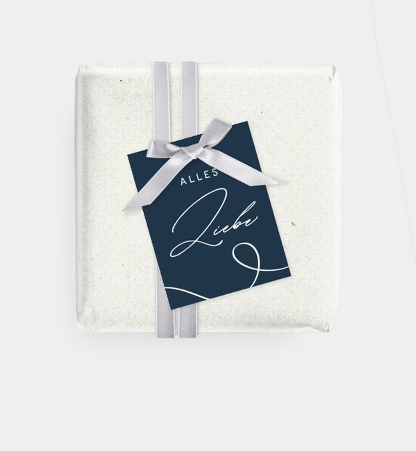 Geschenkanhänger Geschäftlich Weihnachtsschnörkel