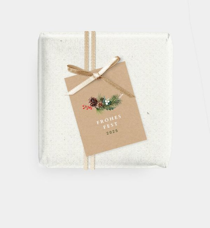 Geschenkanhänger Geschäftlich Klassischer Kranz