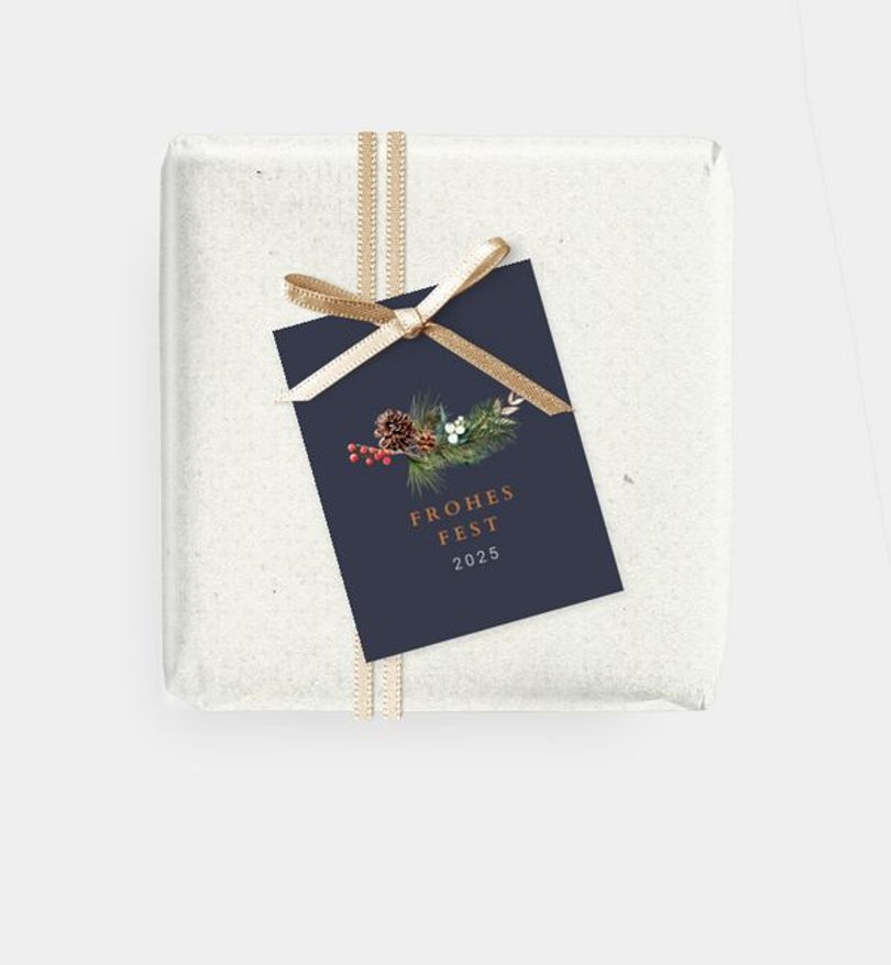 Geschenkanhänger Geschäftlich Klassischer Kranz