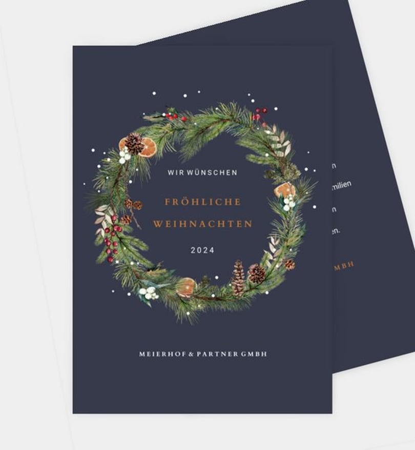 Weihnachtsfeier Weihnachtsfeier Klassischer Kranz