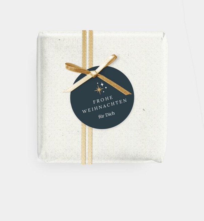 Geschenkanhänger Weihnachten Glitzerwelt