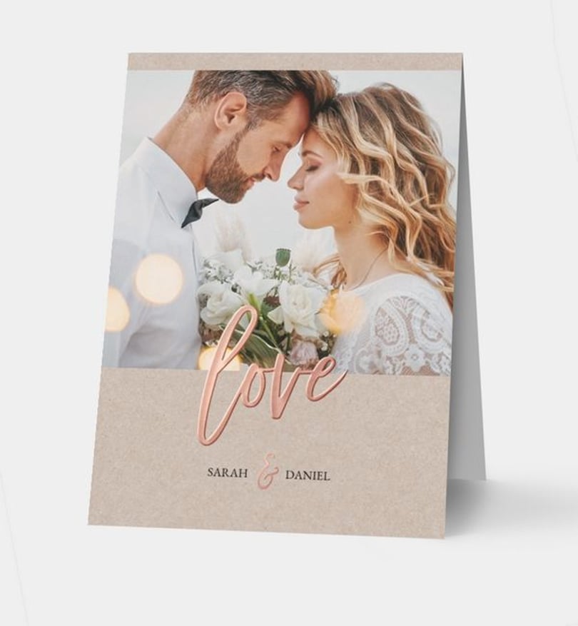 Fotoaufsteller hochzeit/fotoaufsteller/occasion Rosegold-Crafty