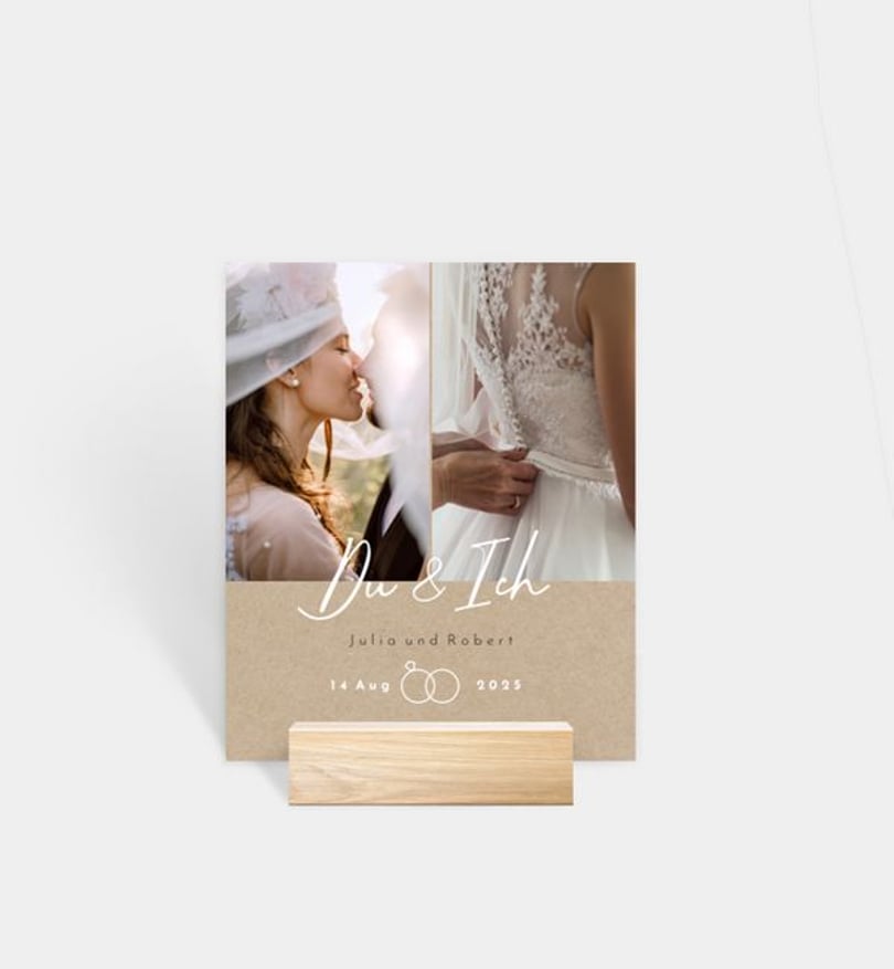 Fotoaufsteller hochzeit/fotoaufsteller/occasion Nice day
