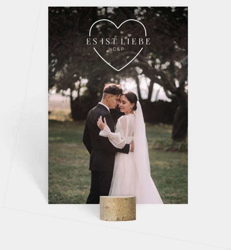 Fotoaufsteller hochzeit/fotoaufsteller/occasion Full with Love