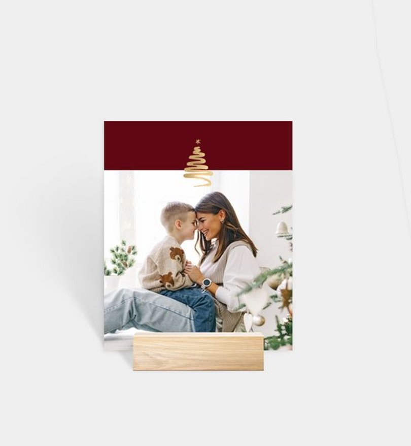 Fotoaufsteller Weihnachten Golden Tree · Classic