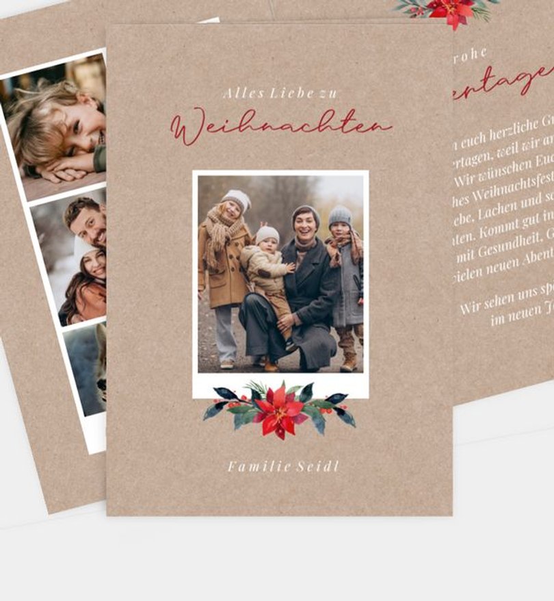 Weihnachtskarte Weihnachten/Privat Weihnachtsstern