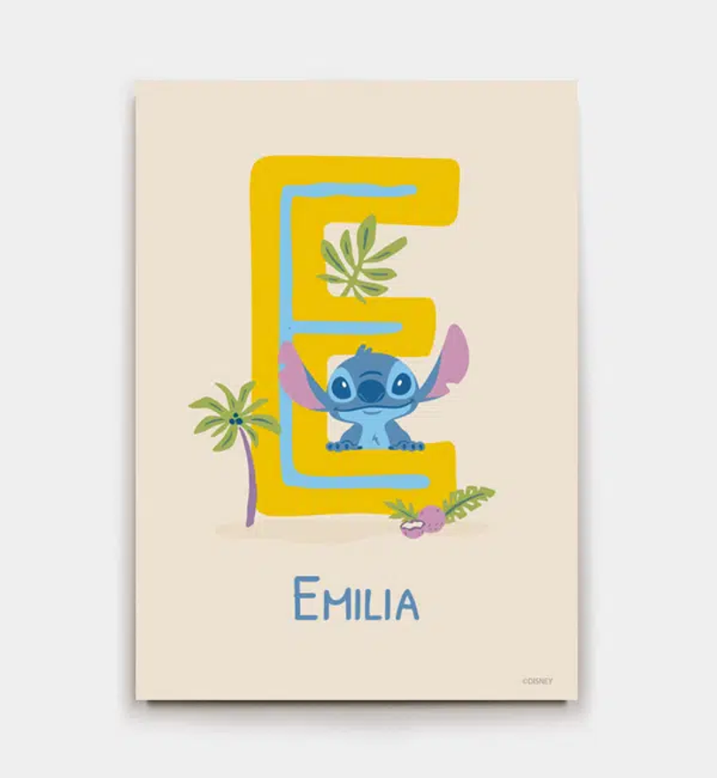 Stitch · Buchstabe E mit Namen