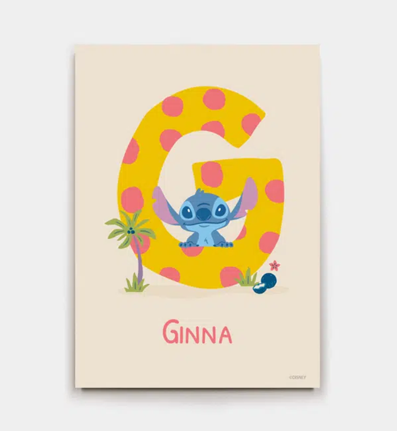 Stitch · Buchstabe G mit Namen