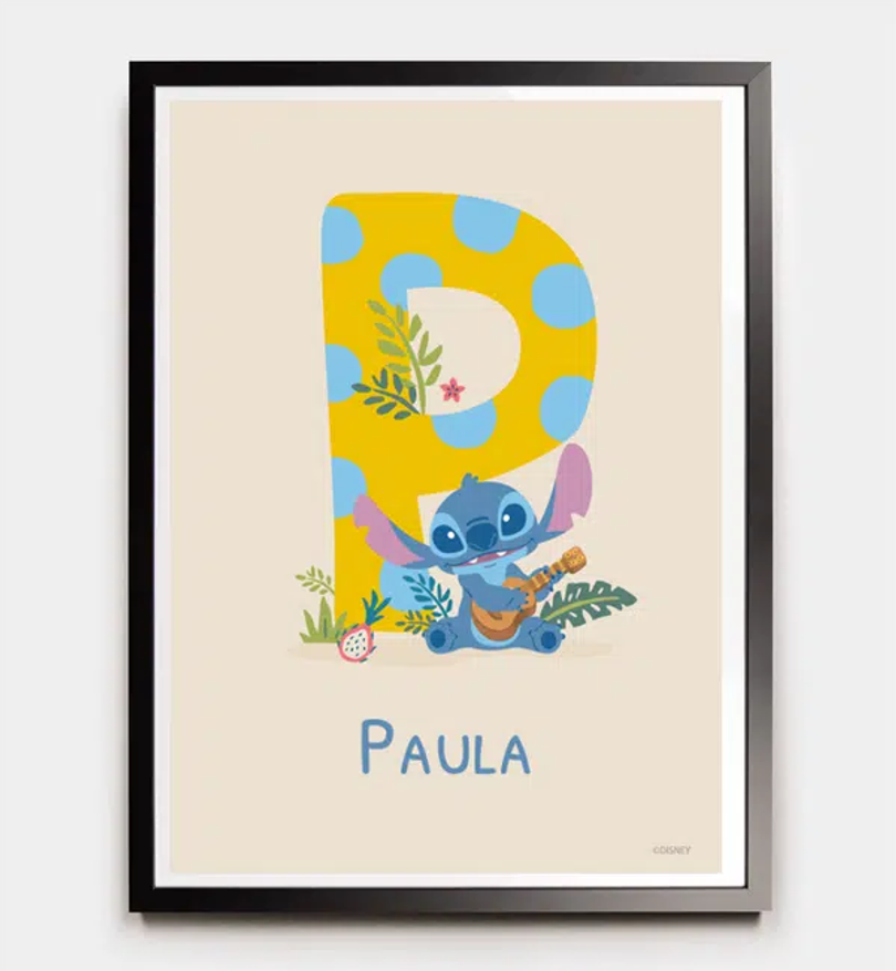 Stitch · Buchstabe P mit Namen