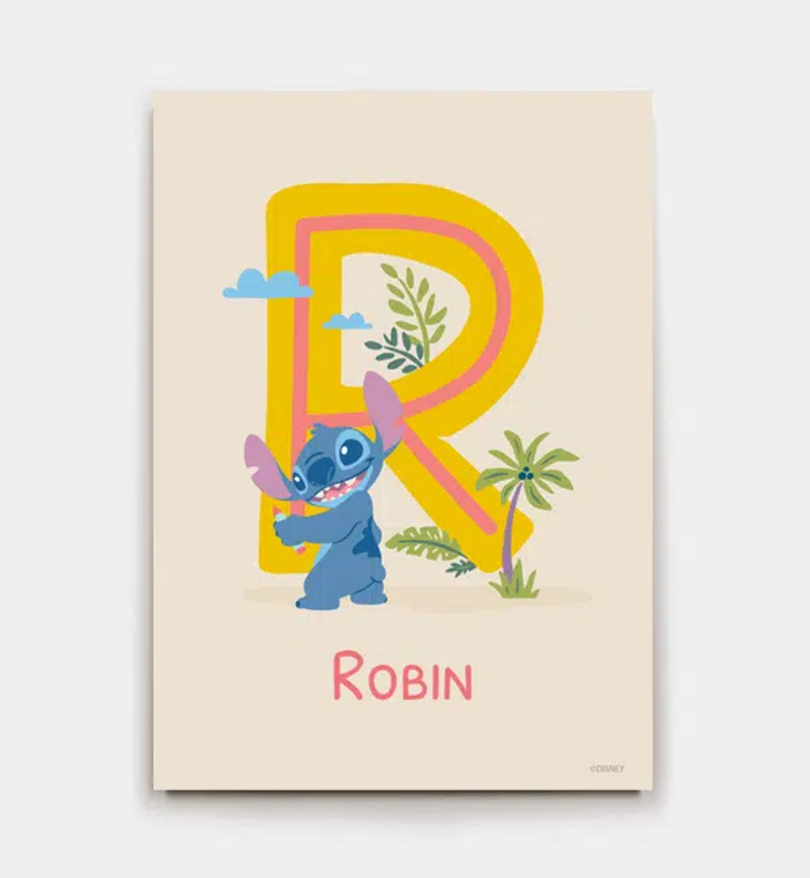 Stitch · Buchstabe R mit Namen