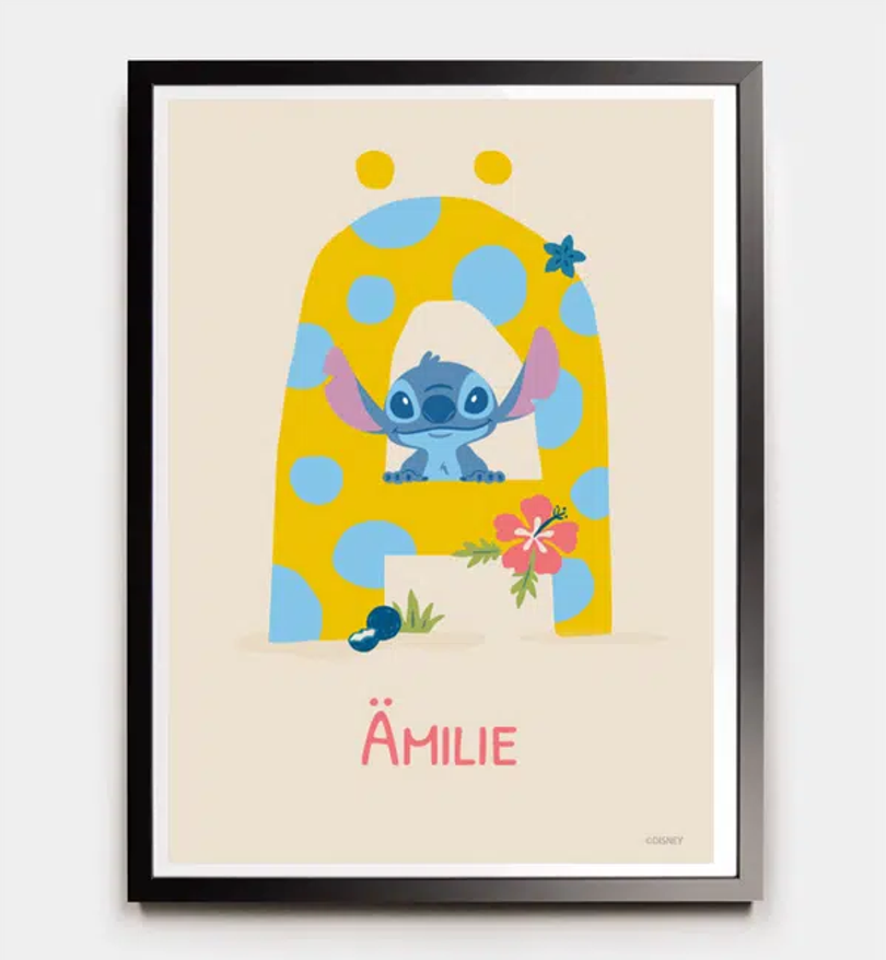 Stitch · Buchstabe Ä mit Namen