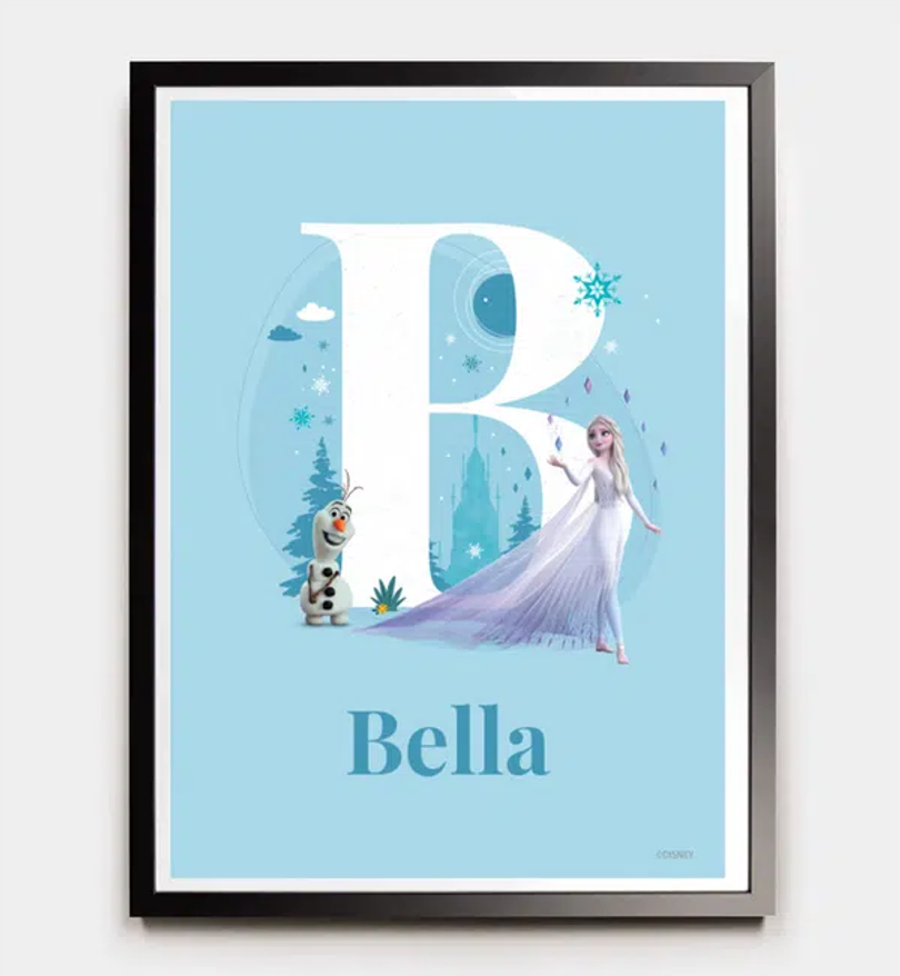 Frozen · Buchstabe B mit Namen