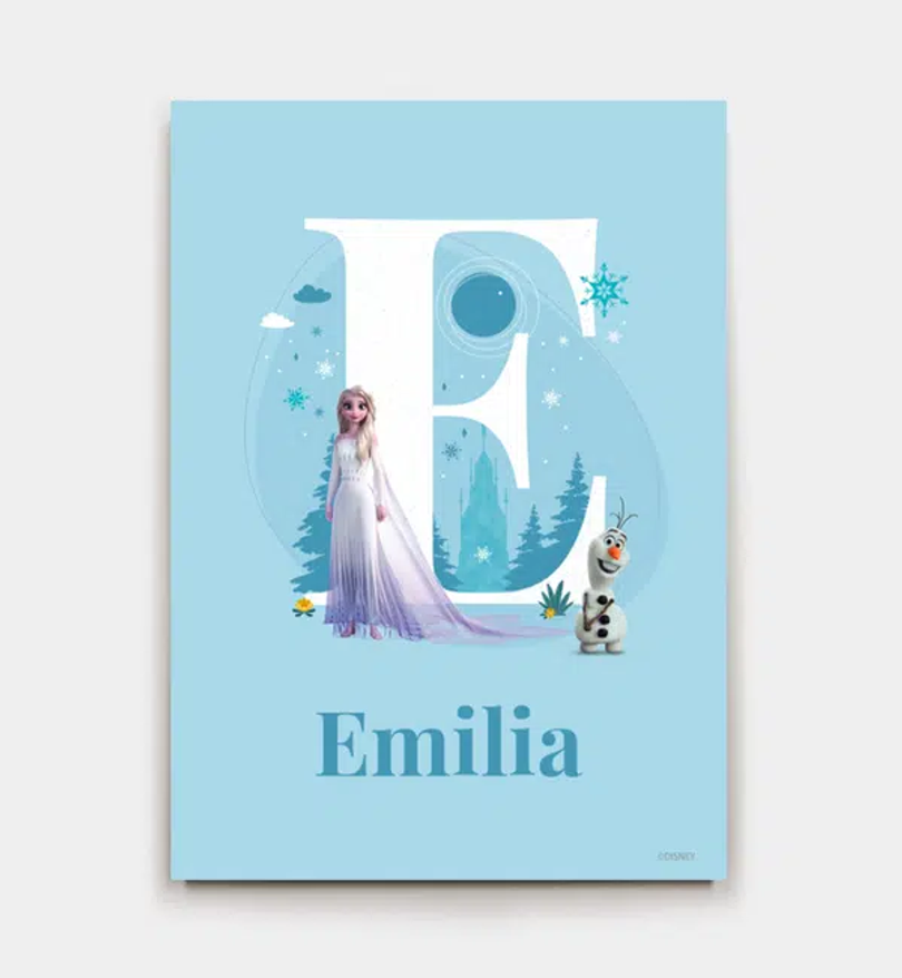 Frozen · Buchstabe E mit Namen