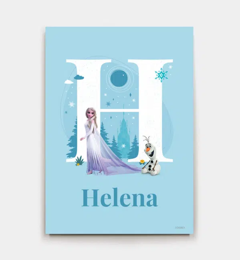 Frozen · Buchstabe H mit Namen