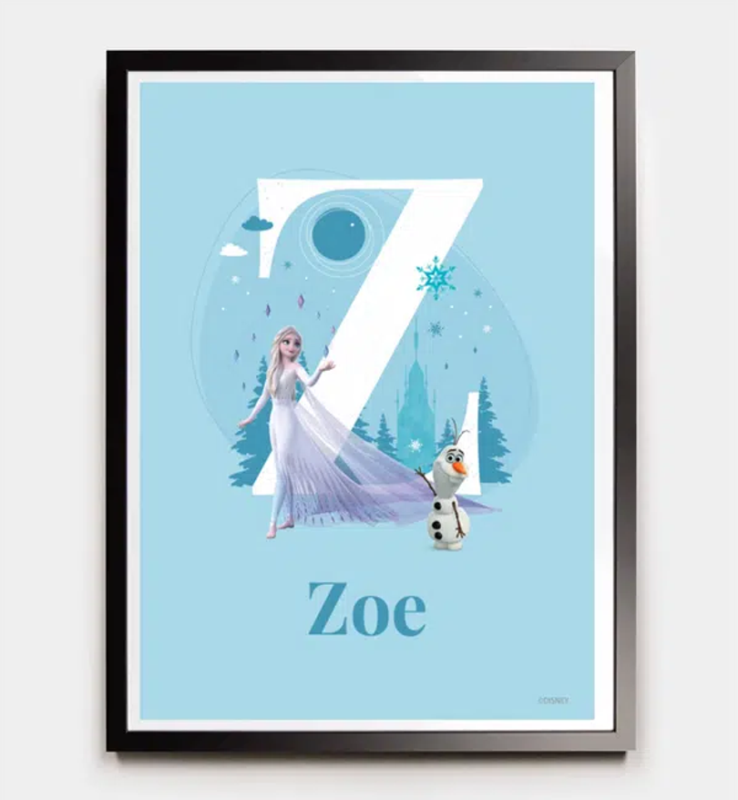 Frozen · Buchstabe Z mit Namen