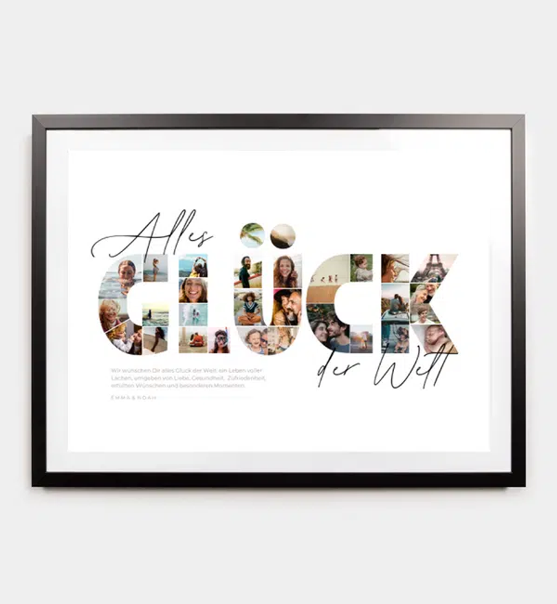Familiencollage · Glück
