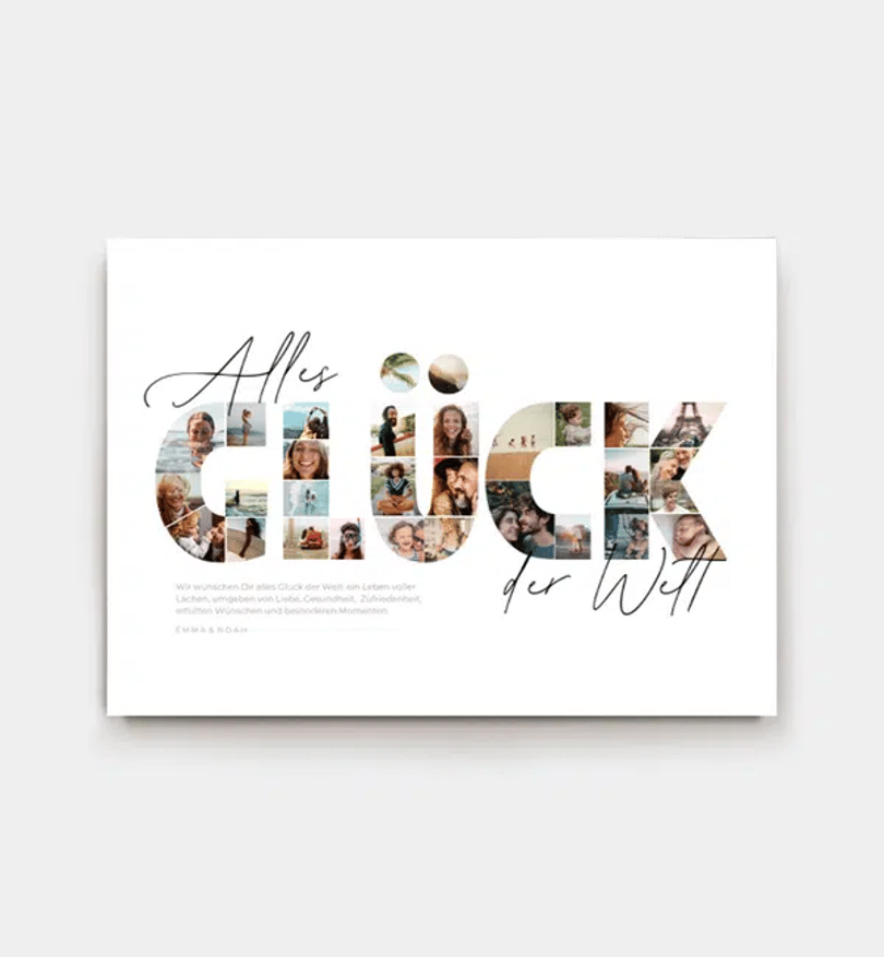 Familiencollage · Glück
