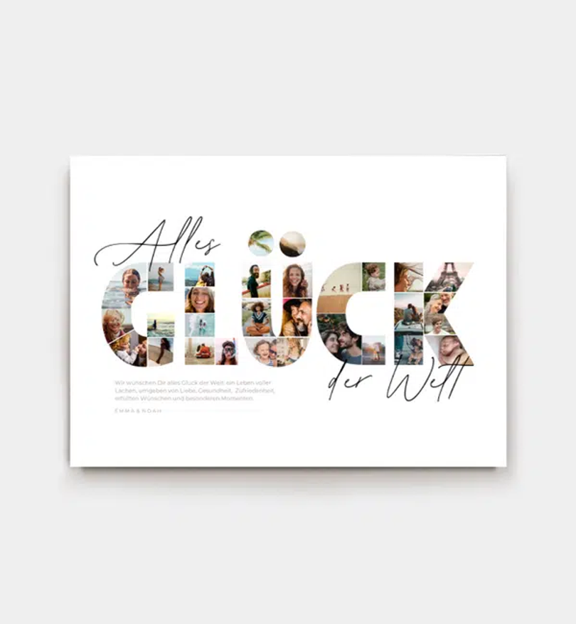Familiencollage · Glück