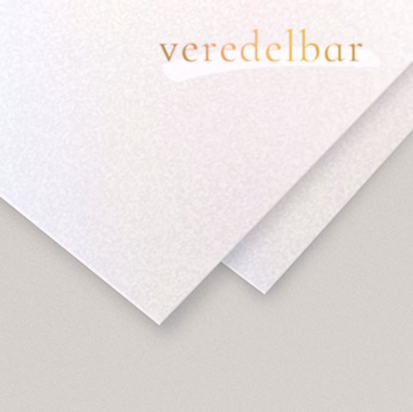 Perlmutt Papier glaenzend veredelbar