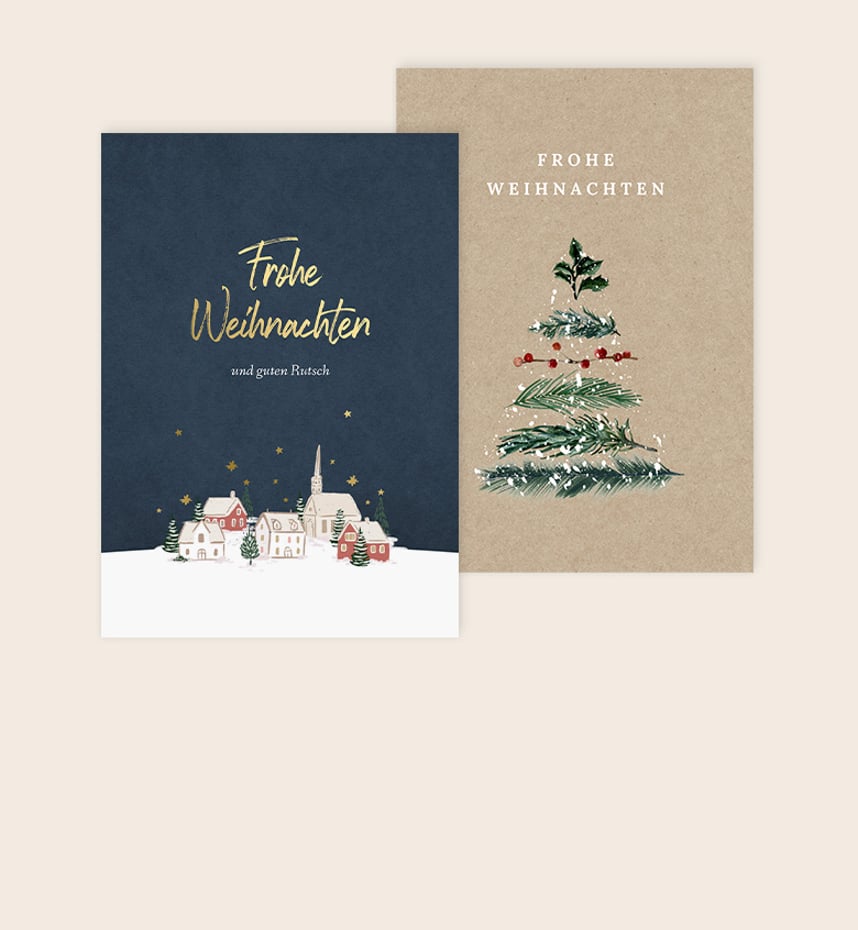 Geschäftliche Weihnachtskarten