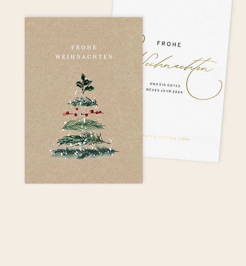 Geschäftliche Weihnachtskarten