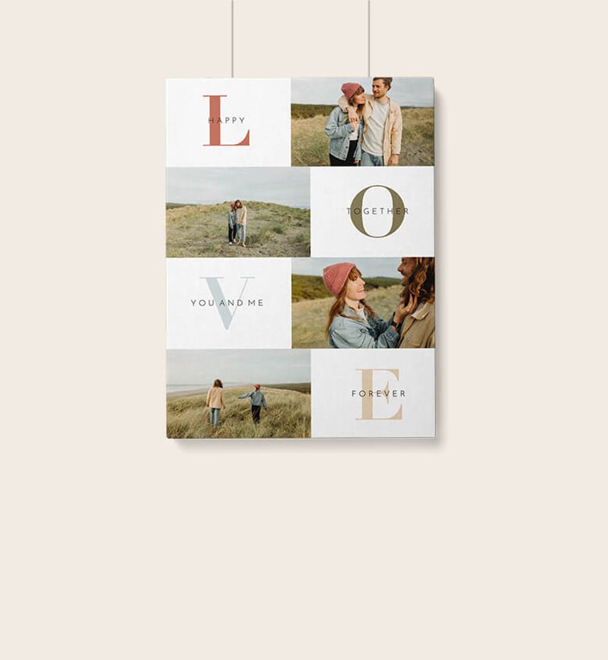 Fotocollage Liebe