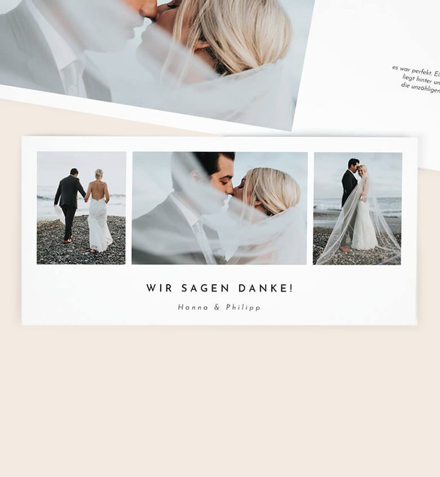 Dankeskarten zur Hochzeit