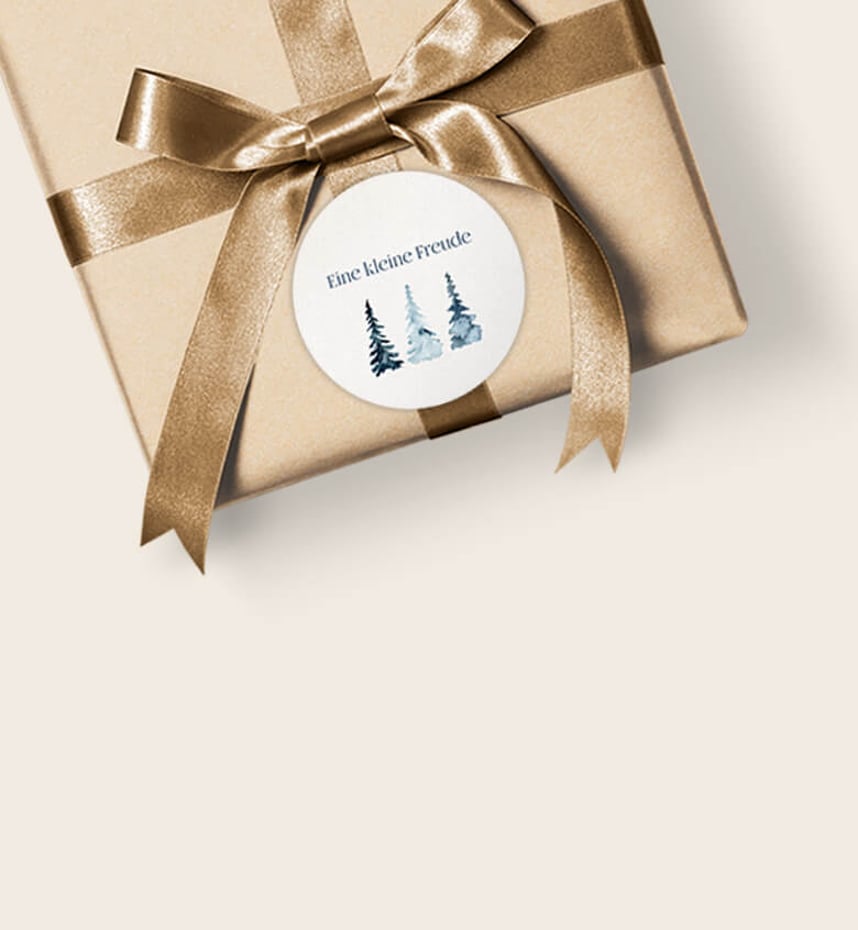 Geschenkaufkleber
