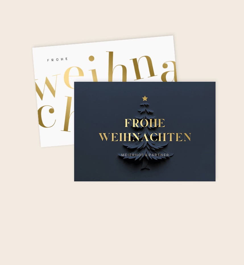 Geschäftliche Weihnachtskarten