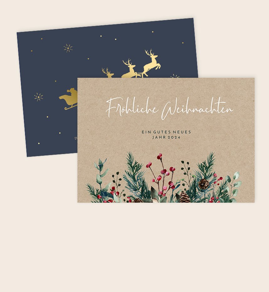 Geschäftliche Weihnachtskarten