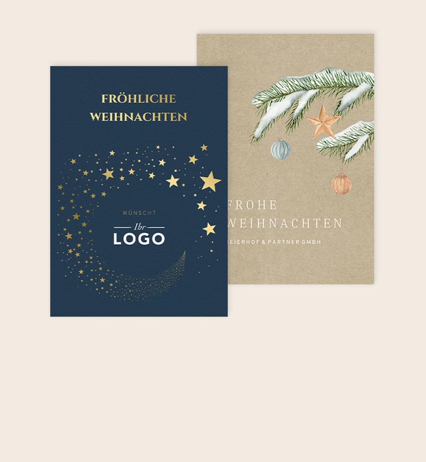 Geschäftliche Weihnachtskarten